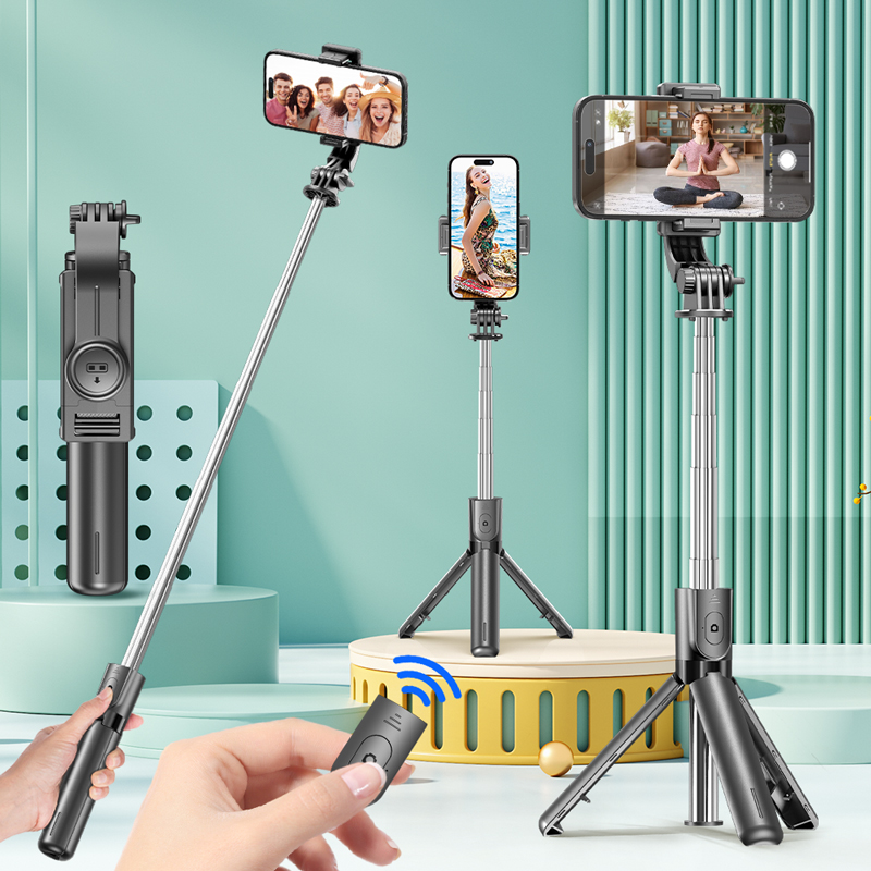Photography Video Lighting Kit With Adjustable Tripod Stand - Штатив для селфи-палки со съемным пультом