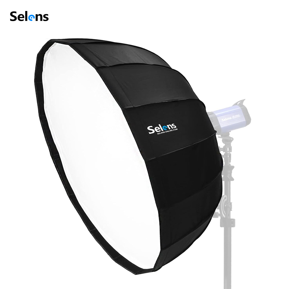 Photography Studio Lighting Set Up - Параболический софтбокс Selens Quick-Setup с диффузором-рефлектором