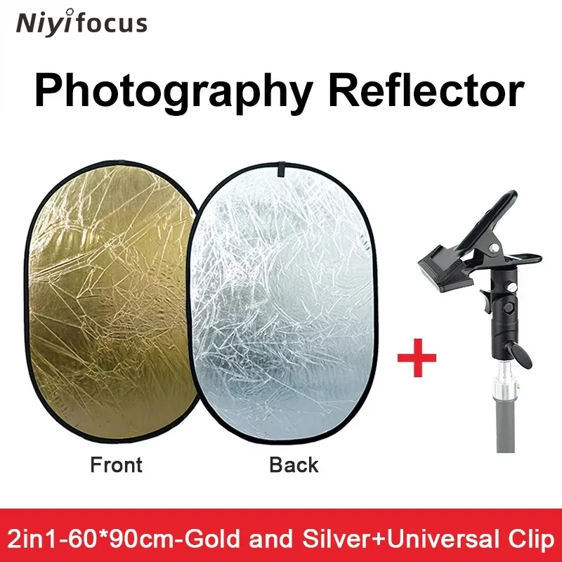 Photography Lighting Diffuser - Круглый портативный отражатель 2-в-1, 30 см,