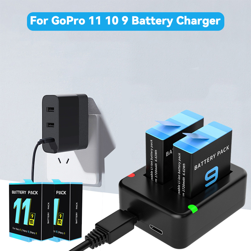 Gopro Action Camera Hero 12 Black - Зарядное устройство с двумя портами и