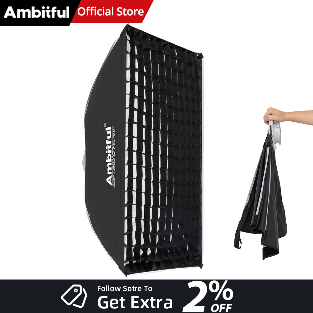 Photography Studio Lighting Set Up - AMBITFUL Q7-II 60*90 см, прямоугольный софтбокс