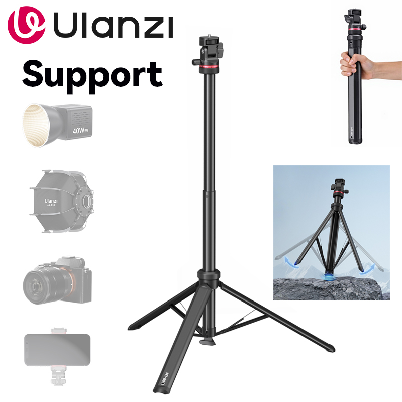 Photography Video Lighting Kit With Adjustable Tripod Stand - Ulanzi MT-80 мобильная лампа-штатив 2 м