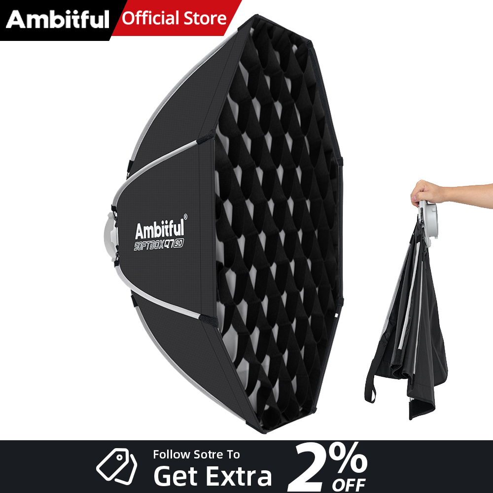 Photography Studio Lighting Set Up - AMBITFUL Q7II 55/65/90 см Октагональный софтбокс