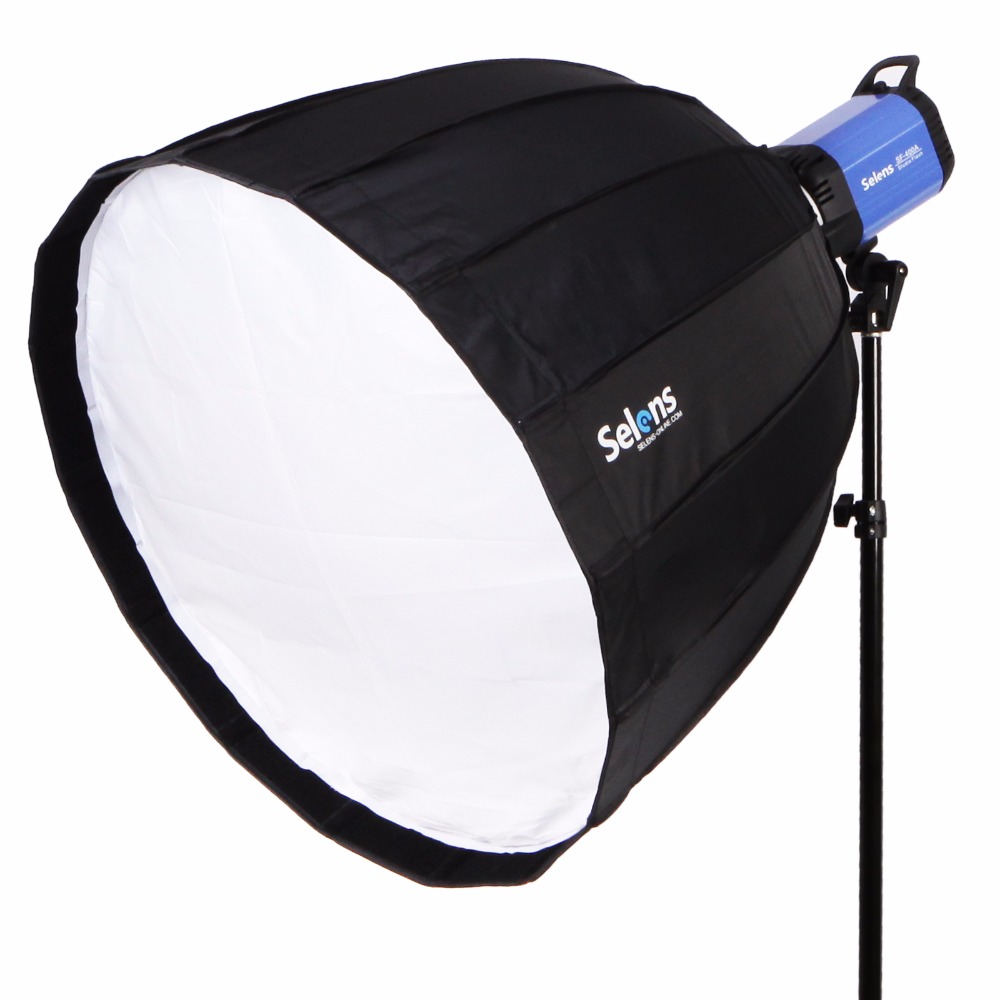 Photography Studio Lighting Set Up - Складной быстросборный 90-сантиметровый гексагональный софтбокс-рефлектор для