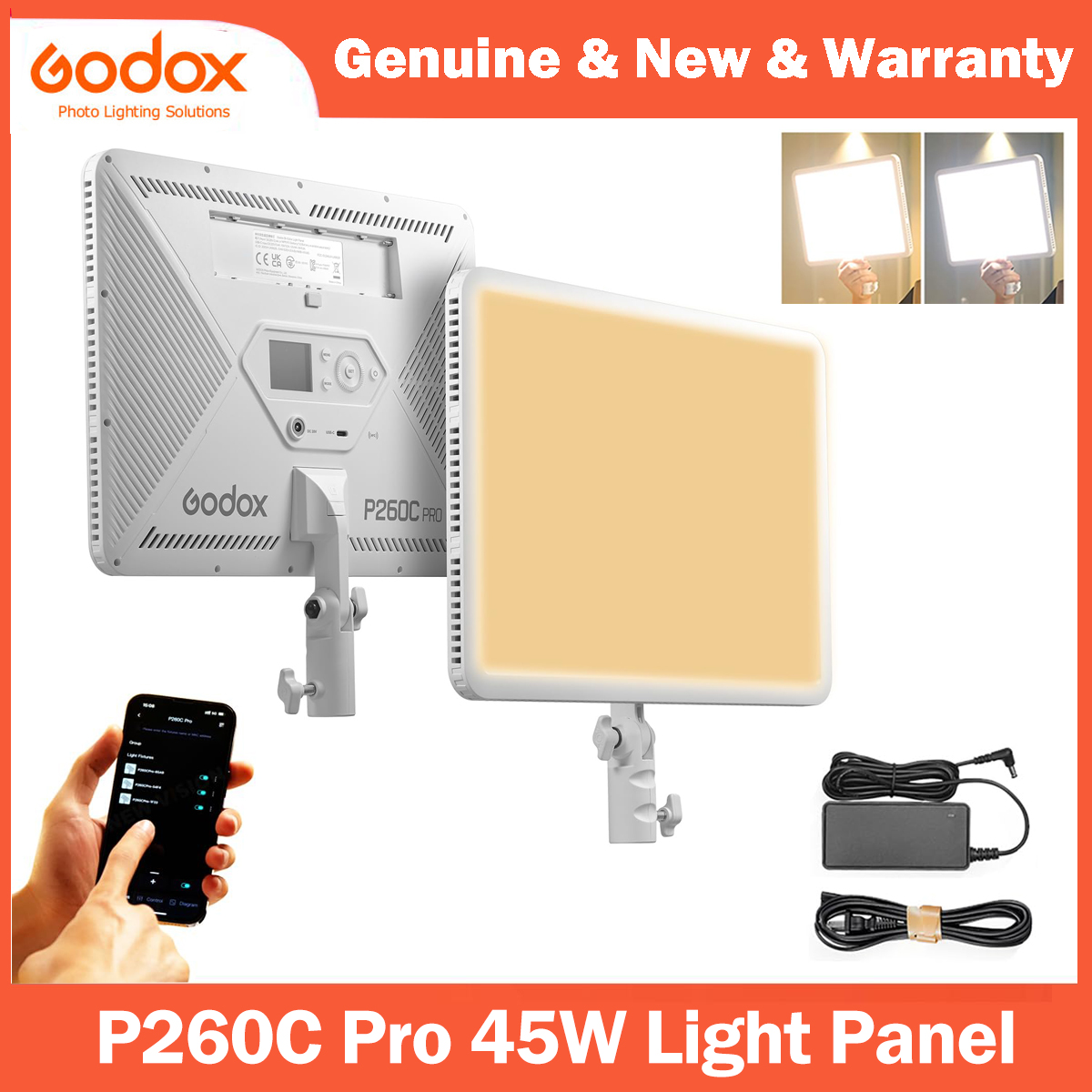 Photography Lighting Godox - Godox P260C Pro Светодиодная панель для