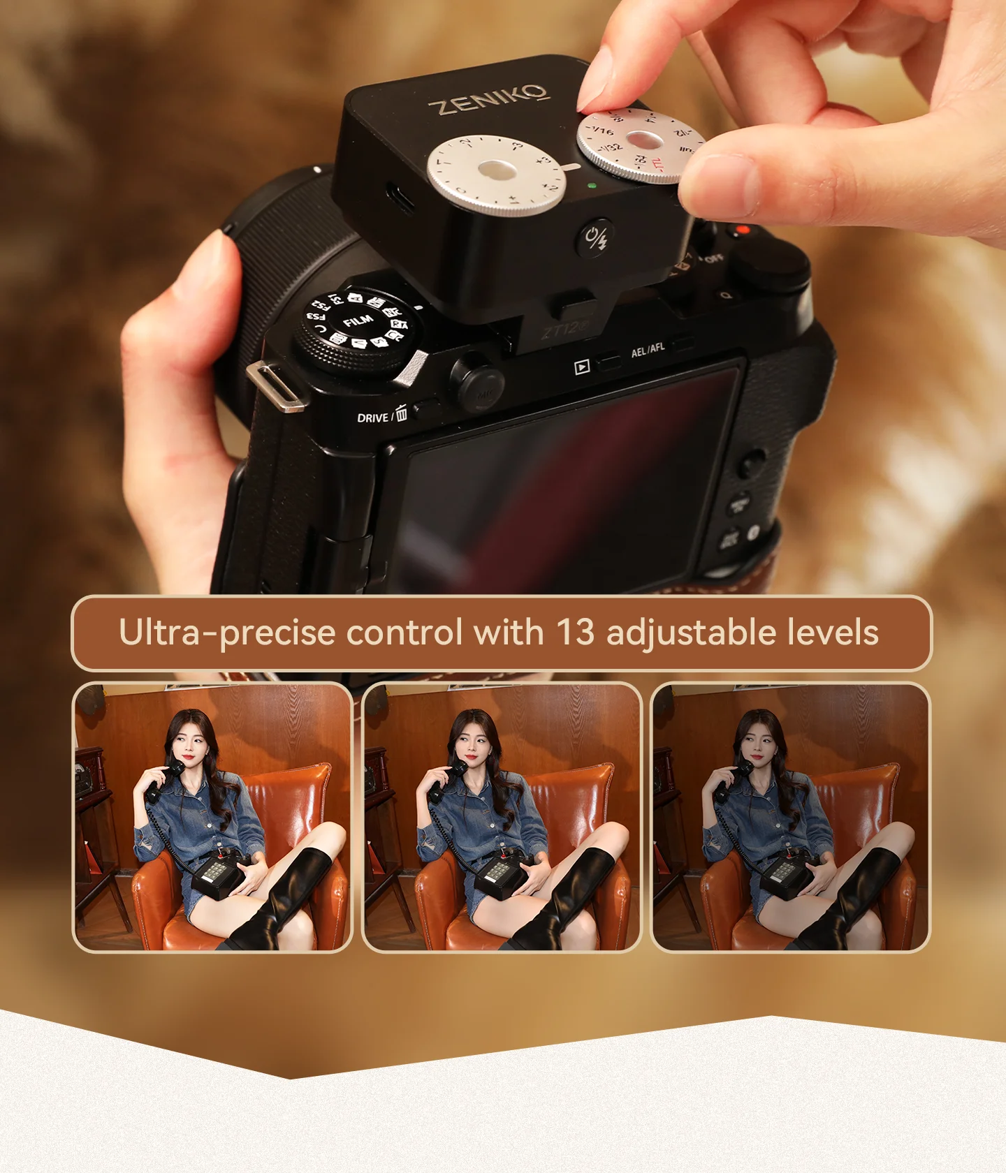 Photography Lighting Brands - Компактная ретро-вспышка ZENIKO ZT12 TTL с