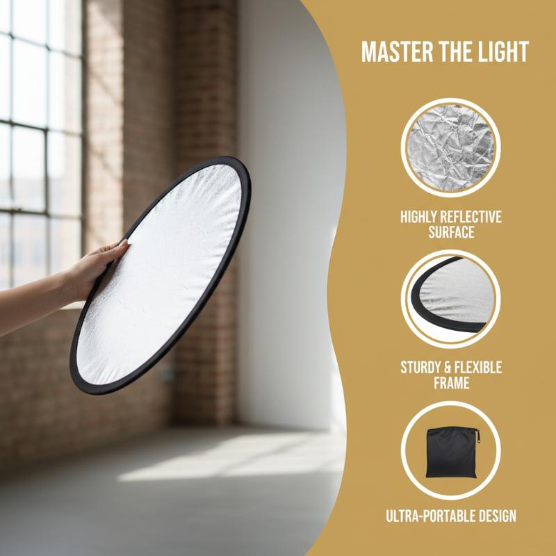 Photography Lighting Diffuser - 5 в 1 круглый складной светоотражатель