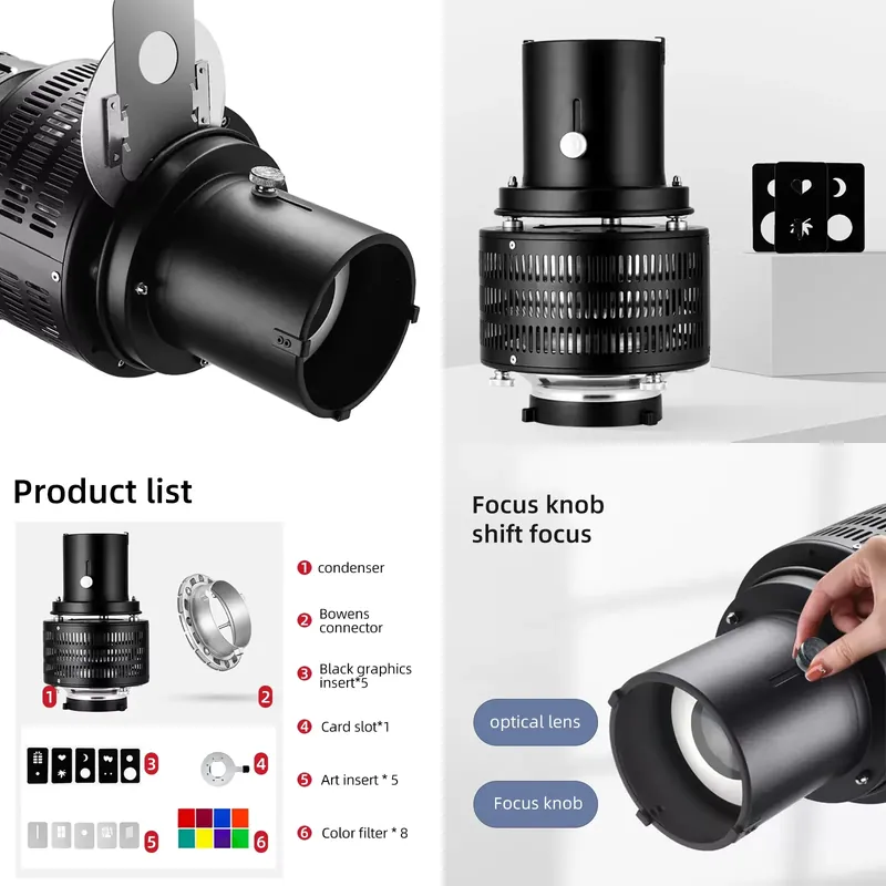 Photography Lighting Brands - Комплект конических оптических сноутов с креплением