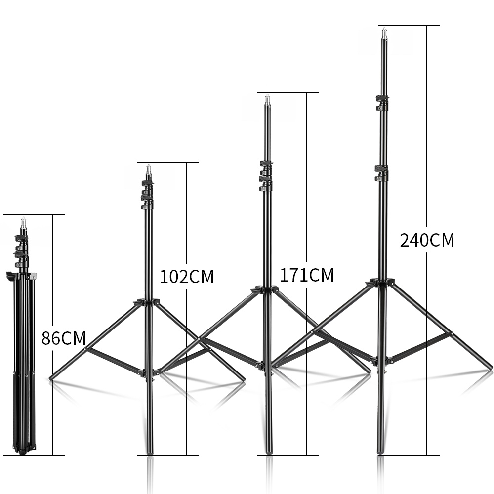 240 см/7,9 фута 1/4 винт фотог – обзор и цена Photography Video Lighting Kit With Adjustable Tripod Stand