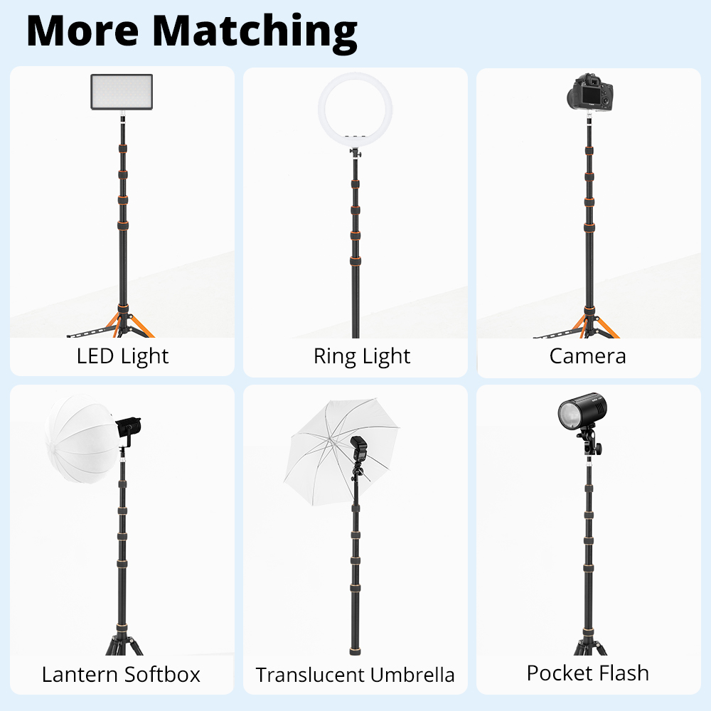 QZSD LS-255/285 2,2 м 2,7 м по – обзор и цена Photography Video Lighting Kit With Adjustable Tripod Stand
