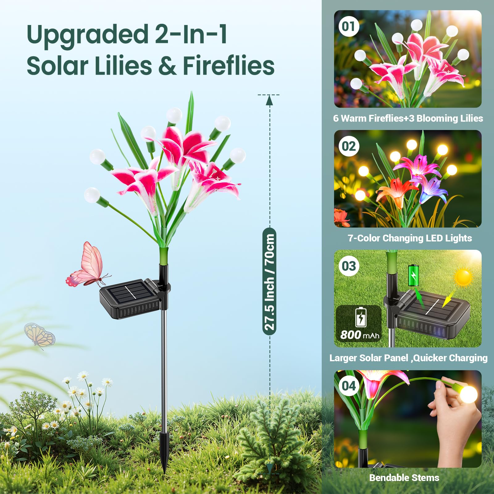 Набор из 2/4 улучшенных солнеч – обзор и цена Flower Photography Led Lighting Pack