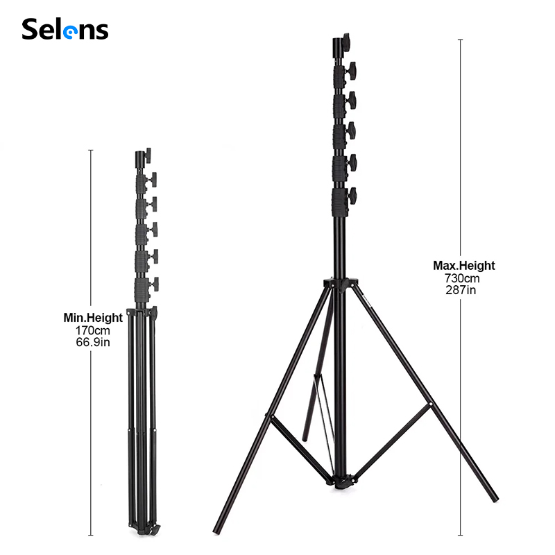 Штатив Selens 7.3 м с воздушно – обзор и цена Photography Video Lighting Kit With Adjustable Tripod Stand