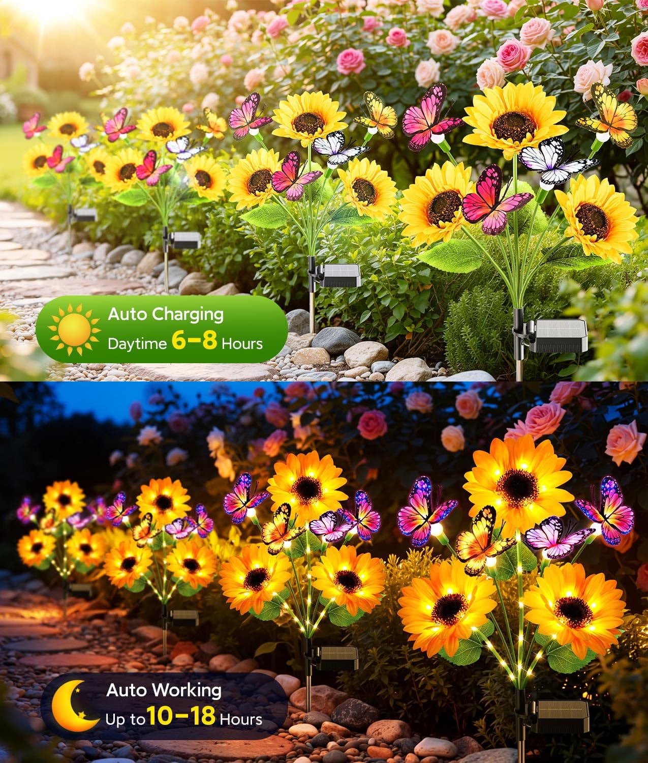 Солнечные садовые светильники  – обзор и цена Flower Photography Led Lighting Pack