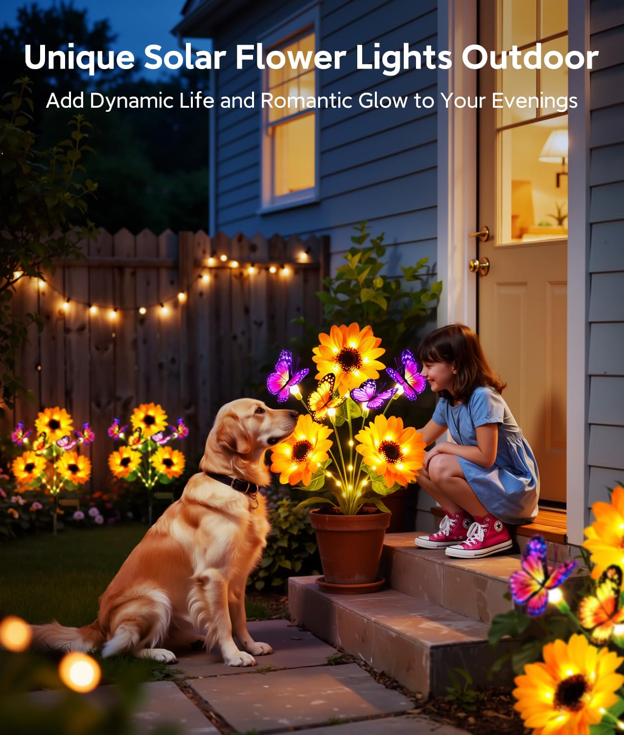 Солнечные садовые светильники  – обзор и цена Flower Photography Led Lighting Pack