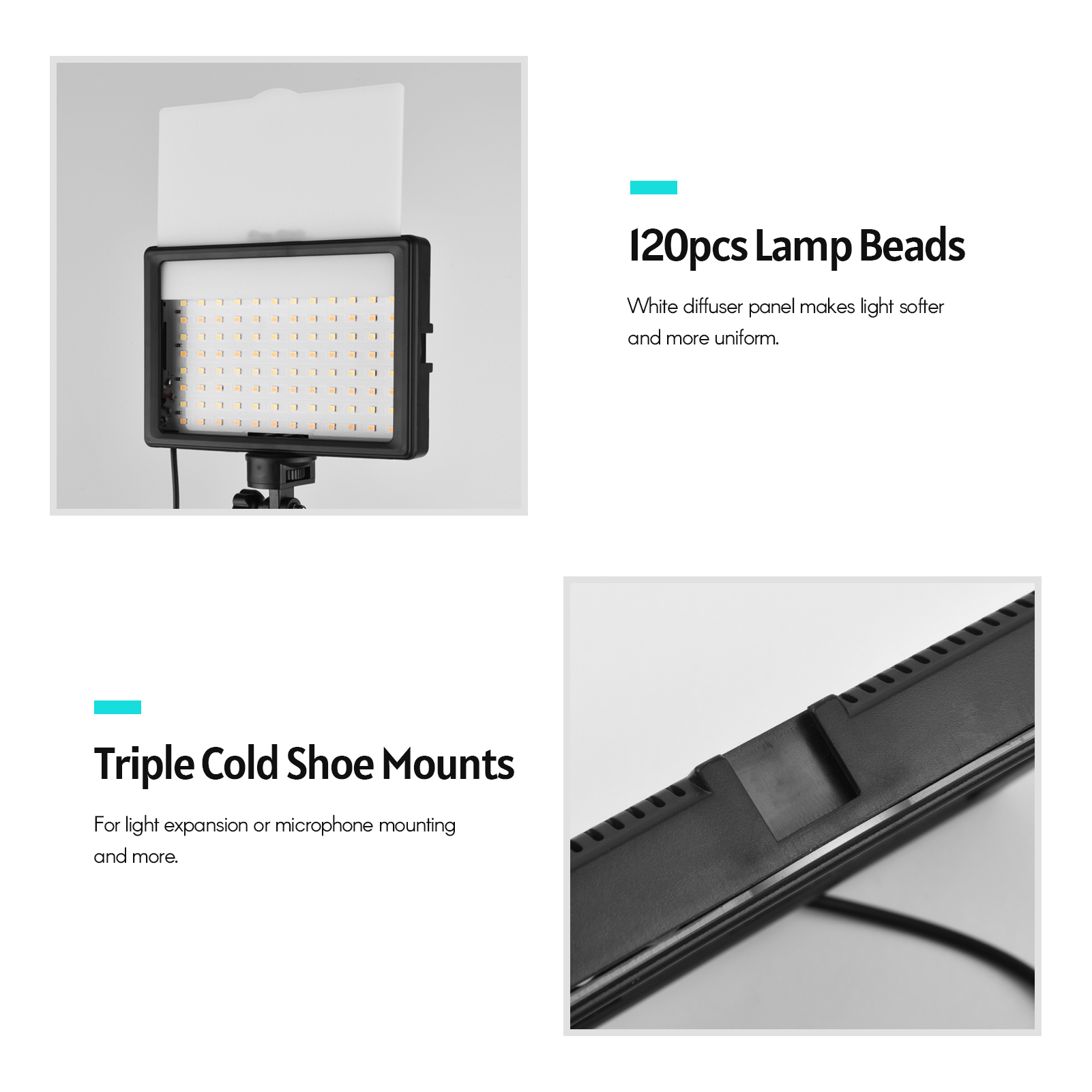Осветитель для фотографий Ando – обзор и цена Photography Video Lighting Kit With Adjustable Tripod Stand
